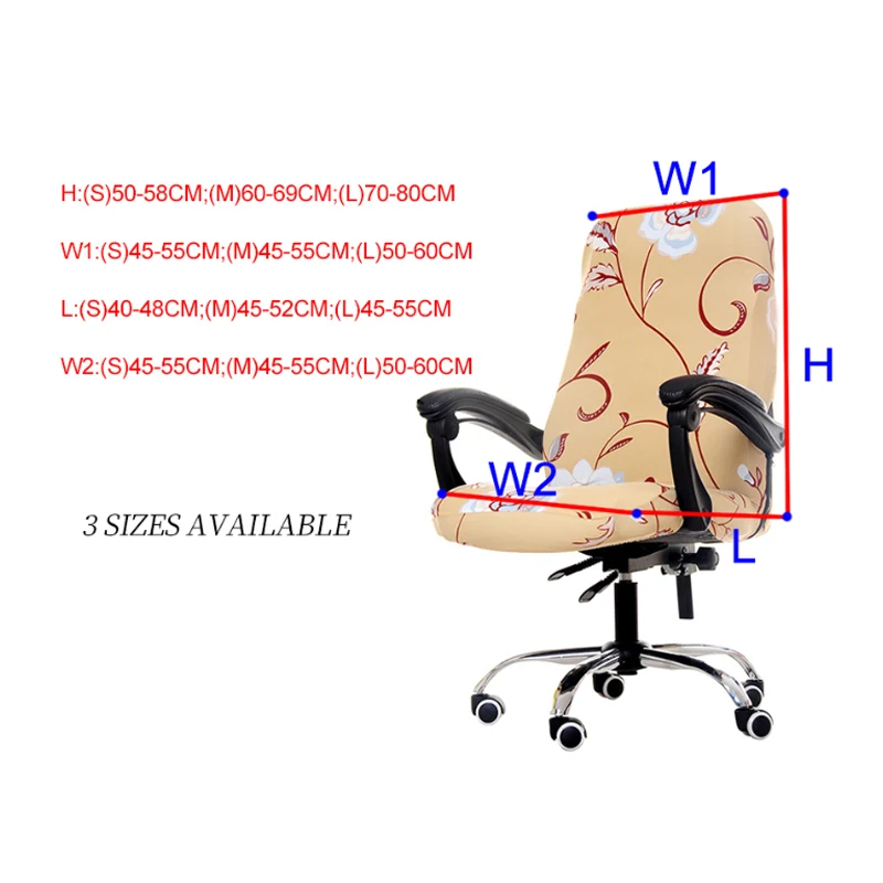 S/M/L Office Chair Cover Spandex Stretch Computer Printed Elastic Seat Cover Slipcover Universal Chairs With Covers For Back 1PC
S/M/L Office Chair Cover Spandex Stretch Computer Printed Elastic Seat Cover Slipcover Universal Chairs With Covers For Back 1PC