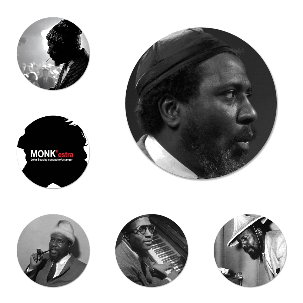 Thelonius Monk American Icons Pins Badge Decoration Brooches Metal Badges For Clothes Backpack Decoration 58mm
Thelonius Monk American Icons Pins Badge Decoration Brooches Metal Badges For Clothes Backpack Decoration 58mm
