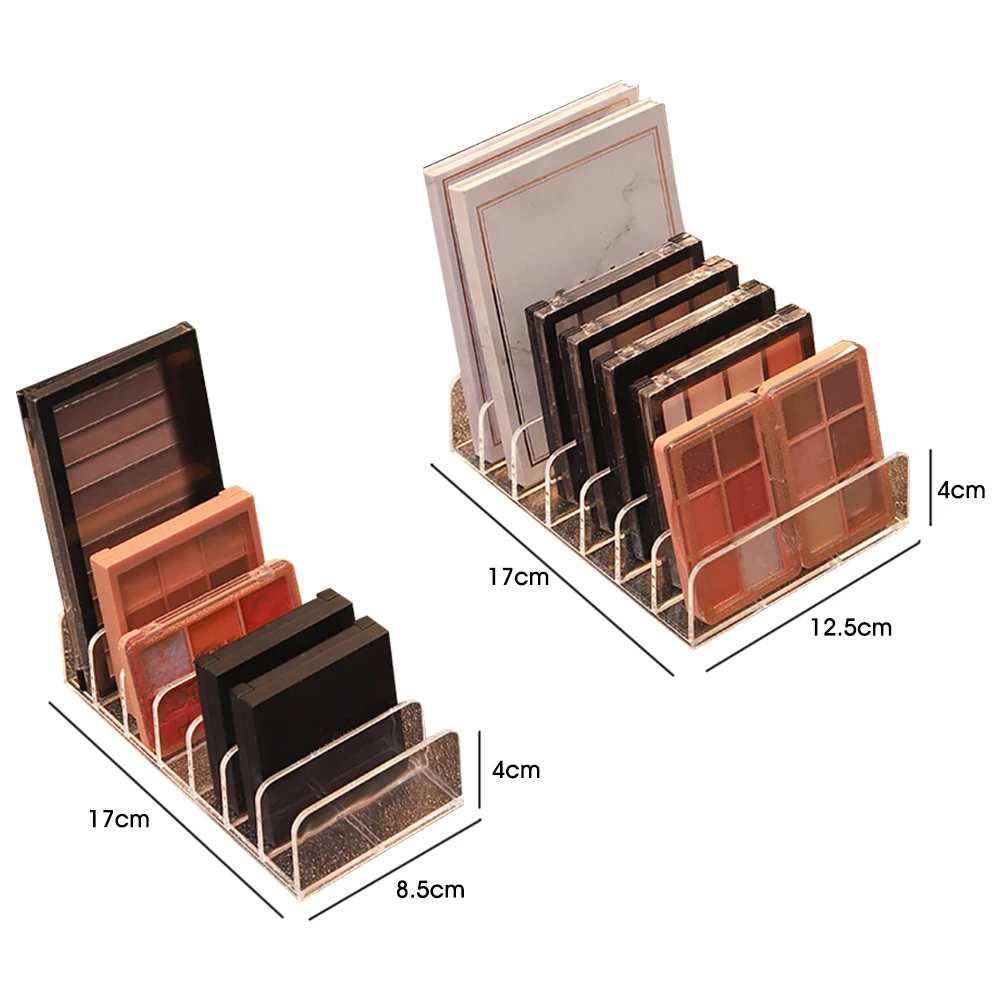 2 Sizes Cosmetics Organizer Eyeshadow Palette Storage Holder Plastic 7 Slots Transparent Makeup Palette Holder Desktop Organizer
2 Sizes Cosmetics Organizer Eyeshadow Palette Storage Holder Plastic 7 Slots Transparent Makeup Palette Holder Desktop Organizer