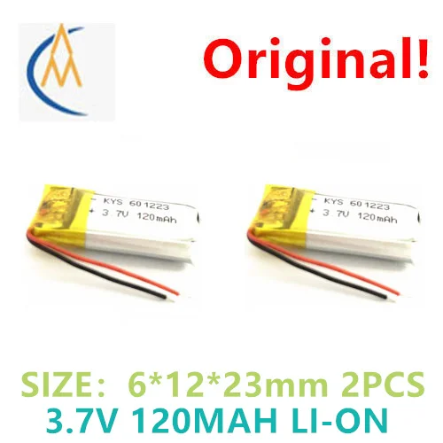 2PCS 601223 601225 601722 601222 120mah3.7v Bluetooth headset lithium battery 3D glasses toy LED digital electronic products
2PCS 601223 601225 601722 601222 120mah3.7v Bluetooth headset lithium battery 3D glasses toy LED digital electronic products