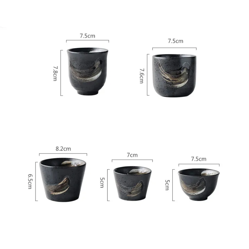 Japanese Style Creative Teacup Ceramic Hand-Painted Kung Fu Dinkware Cup Retro Kitchen Tableware Office Table Tea Water Cup
Japanese Style Creative Teacup Ceramic Hand-Painted Kung Fu Dinkware Cup Retro Kitchen Tableware Office Table Tea Water Cup