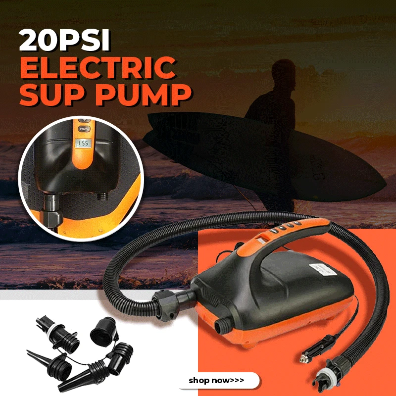 20PSI Electric Air Pump For Sup Paddle Board Boat High Pressure Booster Pump 12V Dual Stage Intelligent Auto Inflatable Air Pump
20PSI Electric Air Pump For Sup Paddle Board Boat High Pressure Booster Pump 12V Dual Stage Intelligent Auto Inflatable Air Pump