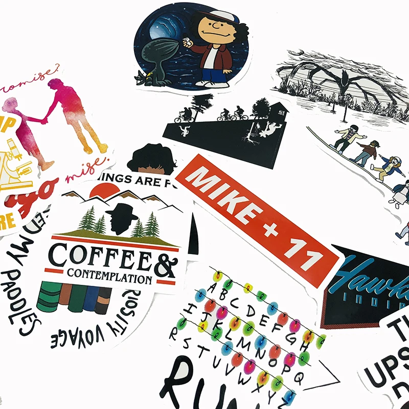 50Pcs American TV Series Strange Things Sticker For Refrigerator Laptop Snowboard Scrapbook Suitcase Waterproof Sticker
50Pcs American TV Series Strange Things Sticker For Refrigerator Laptop Snowboard Scrapbook Suitcase Waterproof Sticker