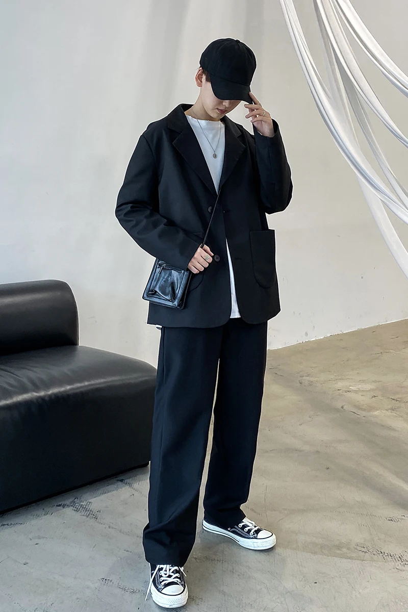 2020 Spring And Autumn New Youth Popular Solid Color Japanese Small Suit Fashion Casual Wild Neutral Shirt Black S-2XL
2020 Spring And Autumn New Youth Popular Solid Color Japanese Small Suit Fashion Casual Wild Neutral Shirt Black S-2XL