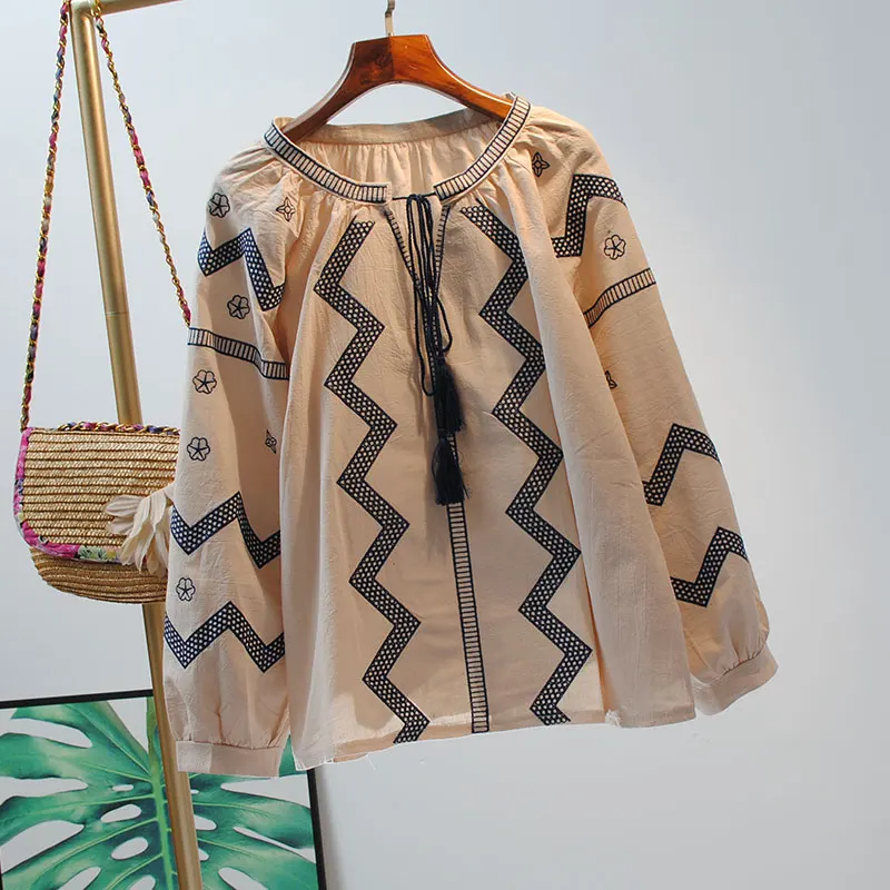 VANOVICH 2021 Blouses and Tops Female Cotton Wild Long Sleeve Ladies Blouses and Tops Round Neck Temperament Summer and Spring
VANOVICH 2021 Blouses and Tops Female Cotton Wild Long Sleeve Ladies Blouses and Tops Round Neck Temperament Summer and Spring