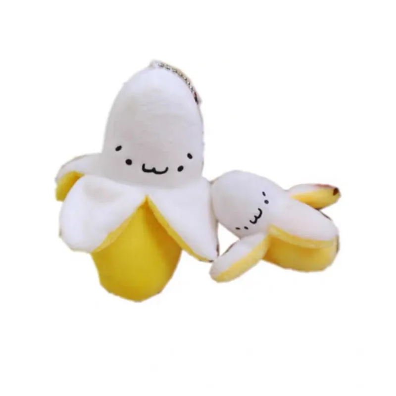 Милые Желтые Плюшевые игрушки в виде банана подвеска маленького бананового