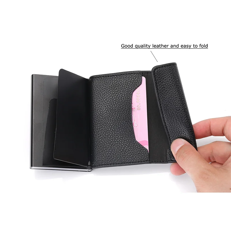 BISI GORO 2020 Новый Повседневный держатель для Карт RFID блокирующий бумажник карт в