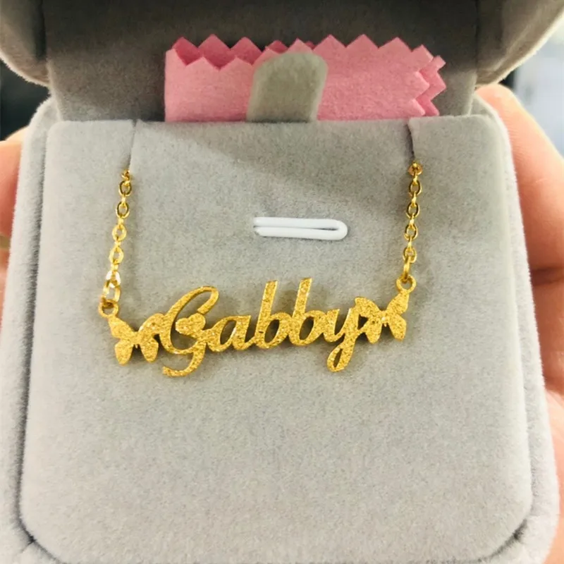 Customized Necklace Fashion Stainless Steel Name Shining Pendant Personalized Letter Gold Choker Nameplate Friend Birthday Gift
Customized Necklace Fashion Stainless Steel Name Shining Pendant Personalized Letter Gold Choker Nameplate Friend Birthday Gift