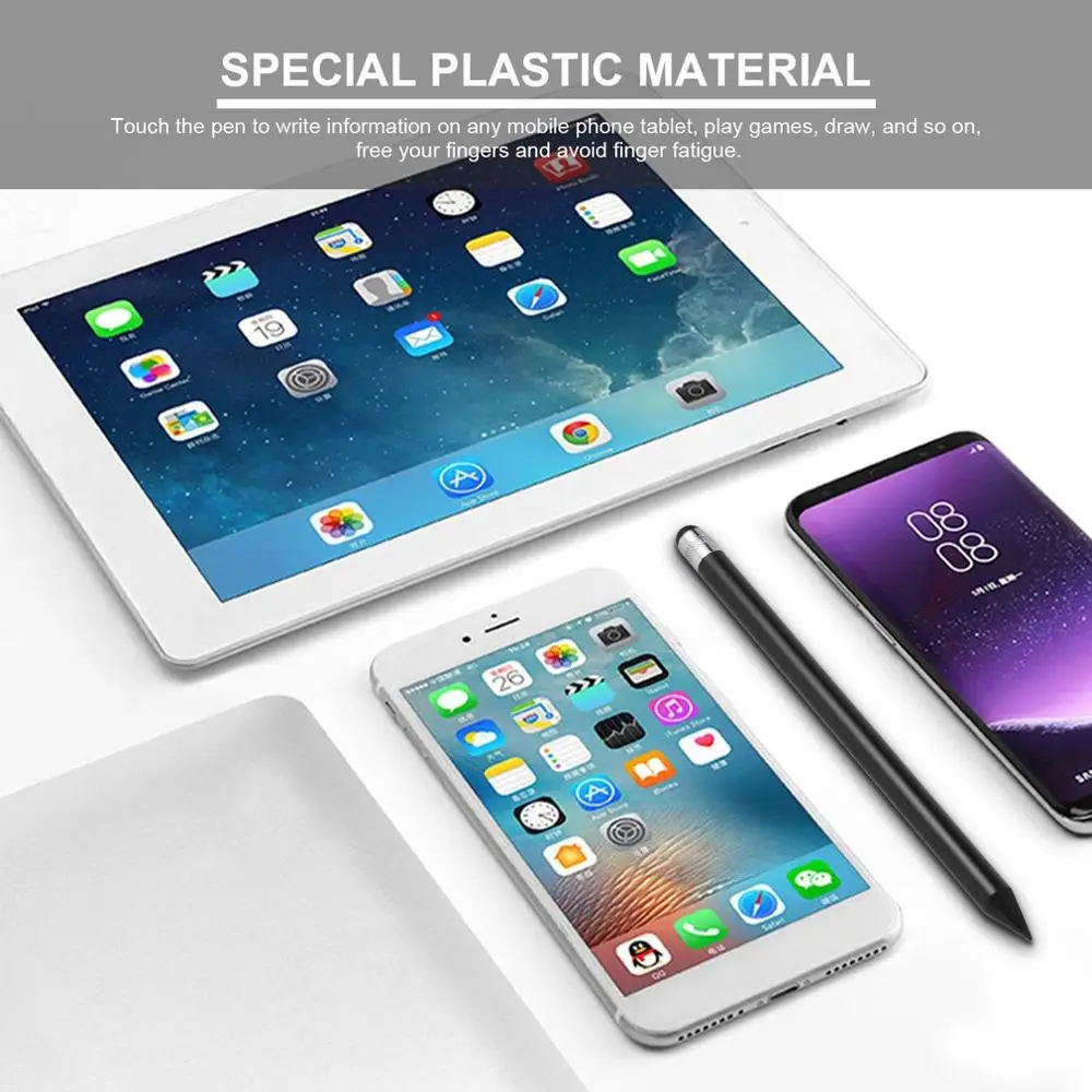 New Plastic Pencil Round Stylus Capacitive Pen Touch Stylus Pencil Avoid Finger Fatigue On Any Mobile Phone Tablet
New Plastic Pencil Round Stylus Capacitive Pen Touch Stylus Pencil Avoid Finger Fatigue On Any Mobile Phone Tablet