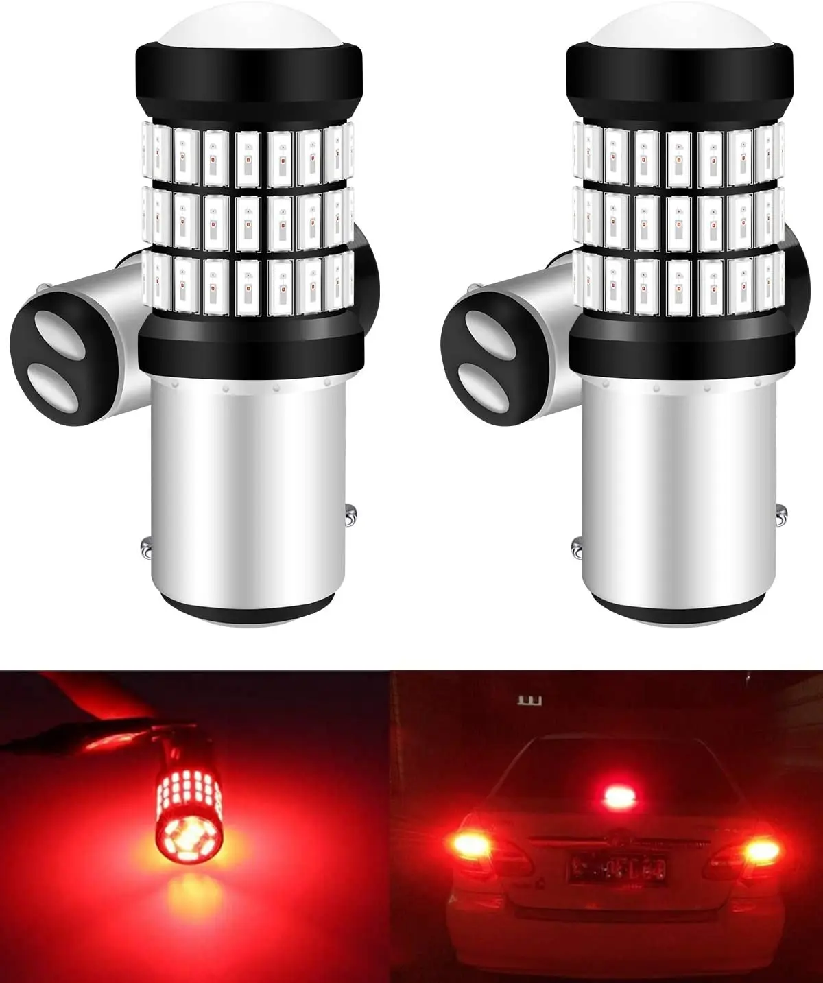 Набор из 4 шт. супер яркий красный 1157 BAY15D 1016 1034 7528 2057 2357 AK 4014 60 SMD светодиодный