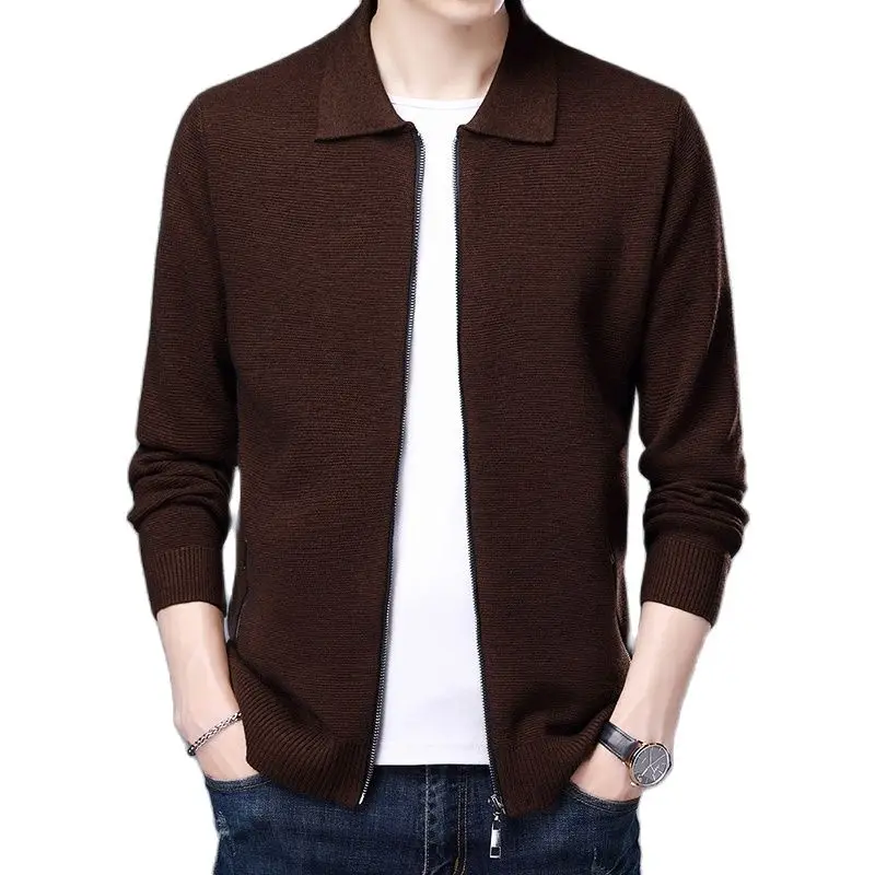 Spring Autumn New Men's Sweater Cardigan Zipper Coat Men's Casual Sweater Cashmere Sweater Solid Color Top Four Colors M-3XL
Spring Autumn New Men's Sweater Cardigan Zipper Coat Men's Casual Sweater Cashmere Sweater Solid Color Top Four Colors M-3XL