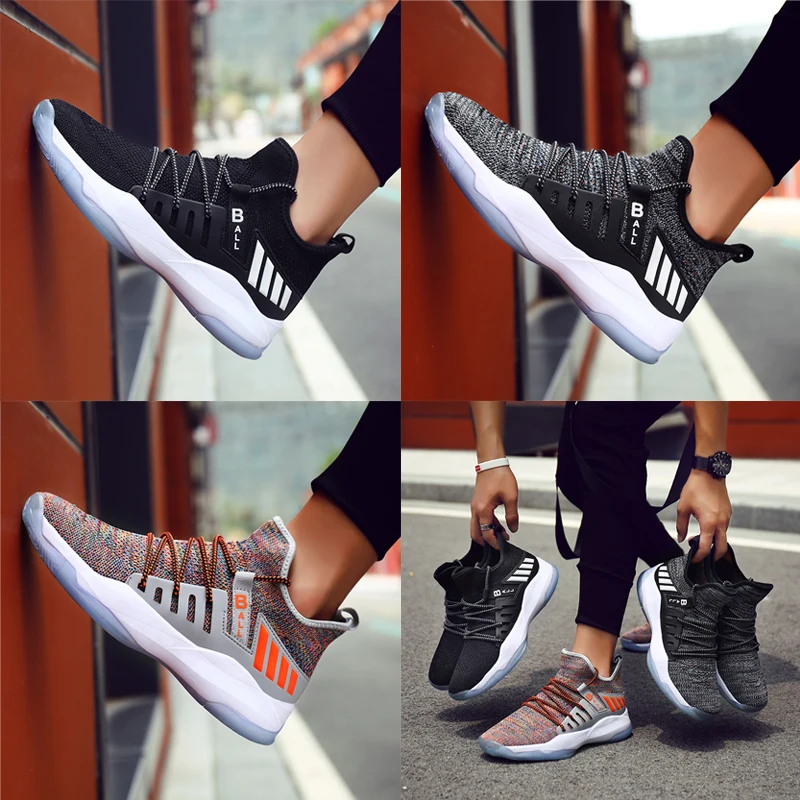 Lightweight non-slip wear-resistant basketball shoes, flying woven upper fashion basketball shoes, yards 39-46
Lightweight non-slip wear-resistant basketball shoes, flying woven upper fashion basketball shoes, yards 39-46