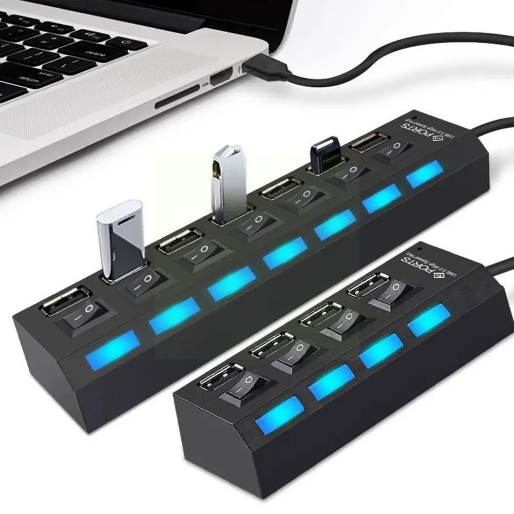 Usb 2.0 Hub Multi Usb Splitter Power Adapter 4/7 Port Mouse Keyboard U Disk Card Reader Printer Expander With Switch For Pc J6w7
Usb 2.0 Hub Multi Usb Splitter Power Adapter 4/7 Port Mouse Keyboard U Disk Card Reader Printer Expander With Switch For Pc J6w7