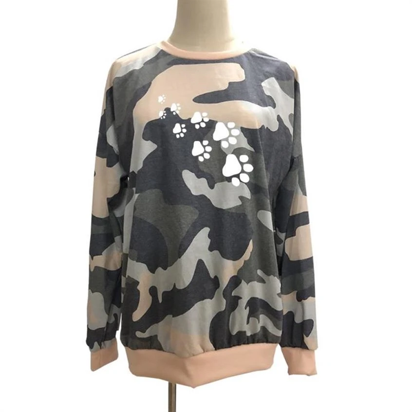 Dog Paw Letters Print Camouflage Hoodies Hoodies For Women Kawaii Sweatshirt Femmes Tops Women Youth Print Cotton Hoody Street
Dog Paw Letters Print Camouflage Hoodies Hoodies For Women Kawaii Sweatshirt Femmes Tops Women Youth Print Cotton Hoody Street