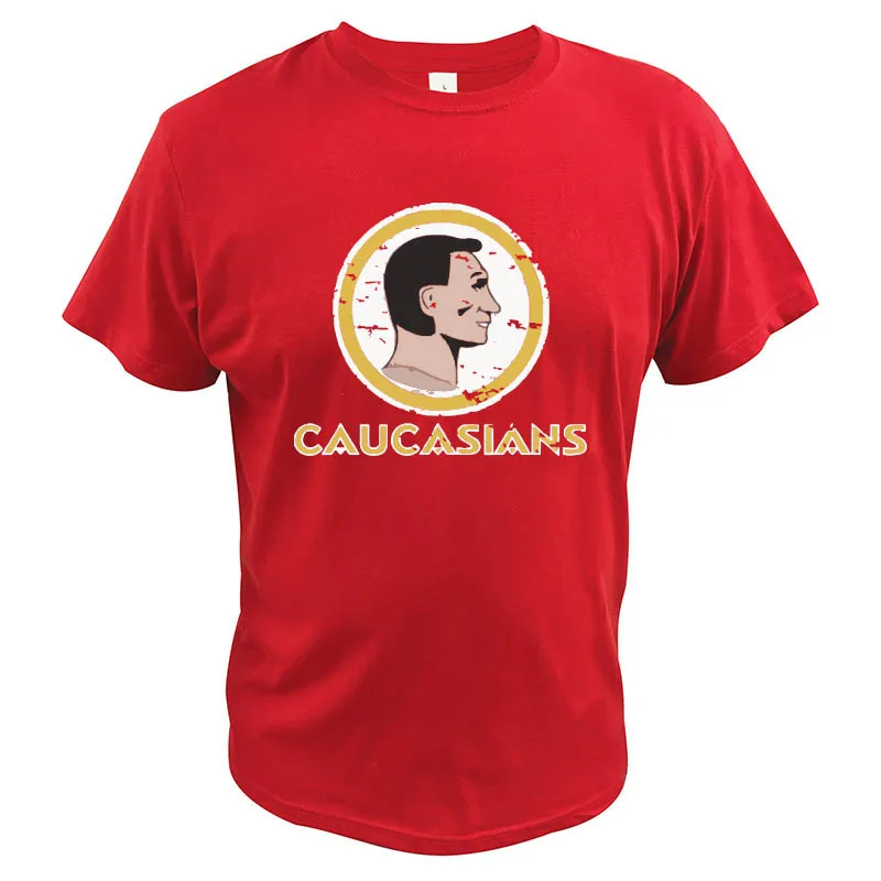 Футболка Caucasians футболка Washington Redskins европейские размеры 100% хлопок мягкая с