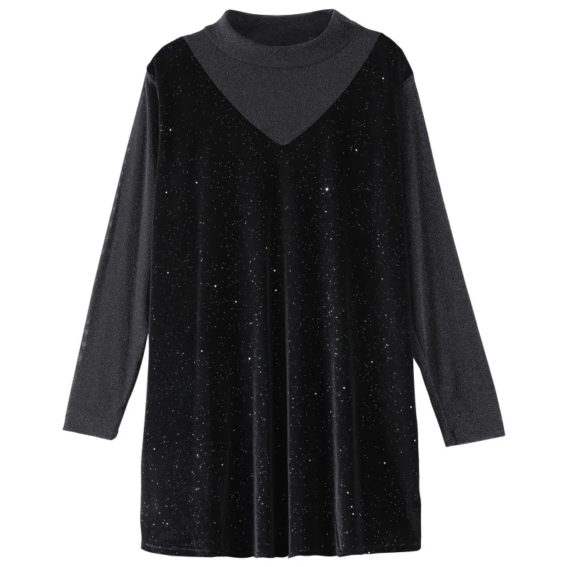 4XL To 10XL Oversized Women Dress Slim Velvet Winter Dress Female Autumn Winter Mini Long Sleeve Casual Robes T5502
4XL To 10XL Oversized Women Dress Slim Velvet Winter Dress Female Autumn Winter Mini Long Sleeve Casual Robes T5502