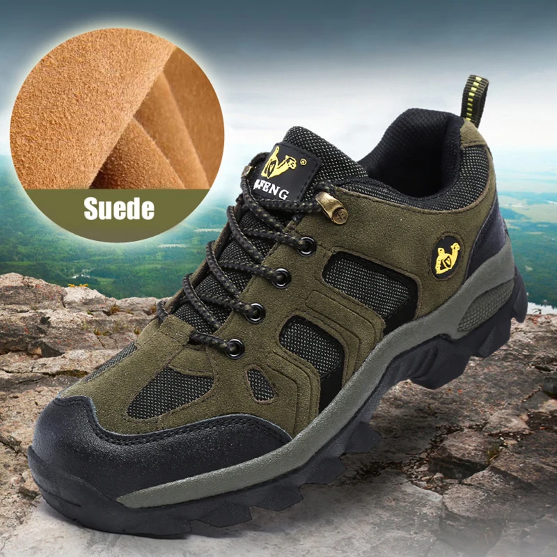 Outdoor Hiking Shoes Men High Quality Leather Non-Slip Breathable Sneakers Trekking Mountain Desert Climbing Shoes Big Size36-48
Outdoor Hiking Shoes Men High Quality Leather Non-Slip Breathable Sneakers Trekking Mountain Desert Climbing Shoes Big Size36-48