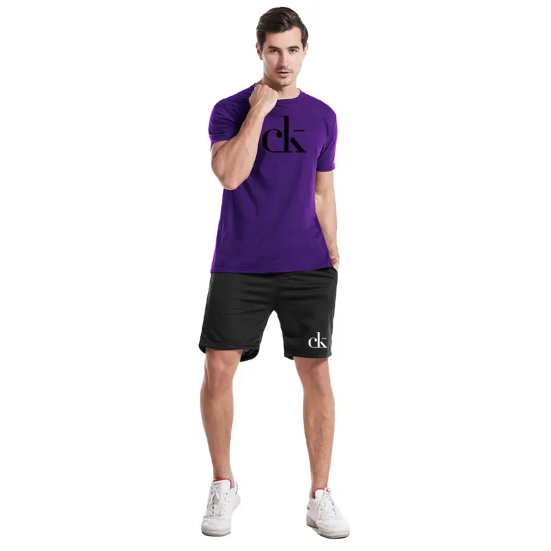 Summer 2021 Men T Shirt+Sweat Pants Two-piece Short Sleeve Fashion Pure Cotton Tops Loose Round Collar Casual Sweatshirt Suit
Summer 2021 Men T Shirt+Sweat Pants Two-piece Short Sleeve Fashion Pure Cotton Tops Loose Round Collar Casual Sweatshirt Suit