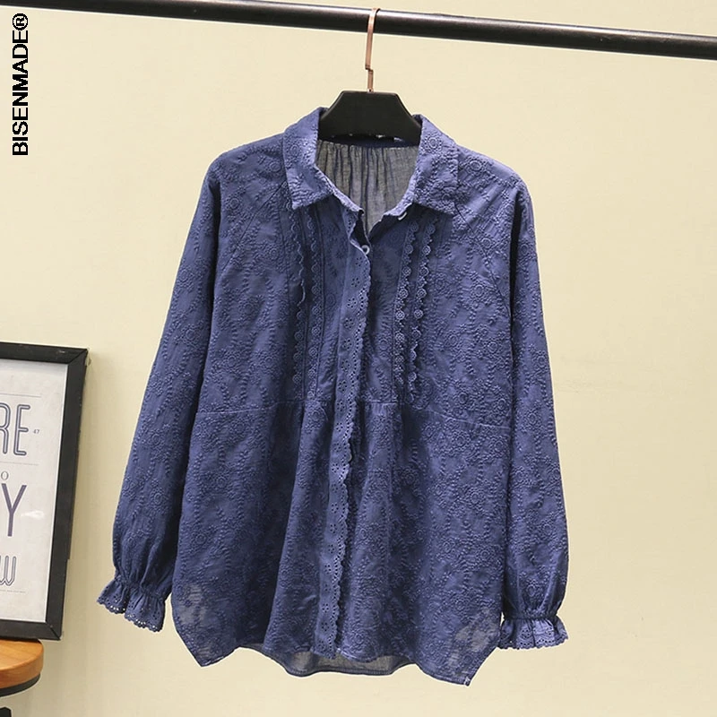 Women's Clothing Blouses&Shirts Plus Size 2021 Spring/Autumn Fashion Casual Long Sleeve Tops Dyeing Cotton Embroidered Tops
Women's Clothing Blouses&Shirts Plus Size 2021 Spring/Autumn Fashion Casual Long Sleeve Tops Dyeing Cotton Embroidered Tops