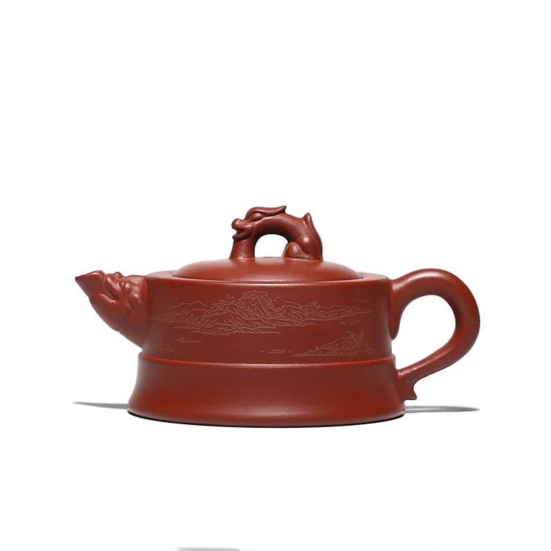 Purple clay teapot raw material Dahongpao longxingtianxia teapot carving and drawing goods tea set
Purple clay teapot raw material Dahongpao longxingtianxia teapot carving and drawing goods tea set