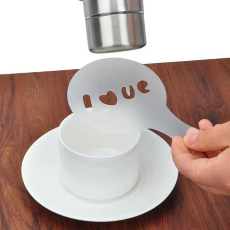 16 Pcs New Mold Coffee Milk Cake Cupcake Stencil Template Coffee Barista Cappuccino Template Strew Pad Duster Spray Tools
16 Pcs New Mold Coffee Milk Cake Cupcake Stencil Template Coffee Barista Cappuccino Template Strew Pad Duster Spray Tools