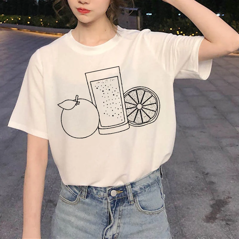 Women's T-shirt Peach Juice Japanese Rock Basic O-neck T-shirt Lady Harajuku Kawaii Pink Design Casual T-shirt 
Women's T-shirt Peach Juice Japanese Rock Basic O-neck T-shirt Lady Harajuku Kawaii Pink Design Casual T-shirt