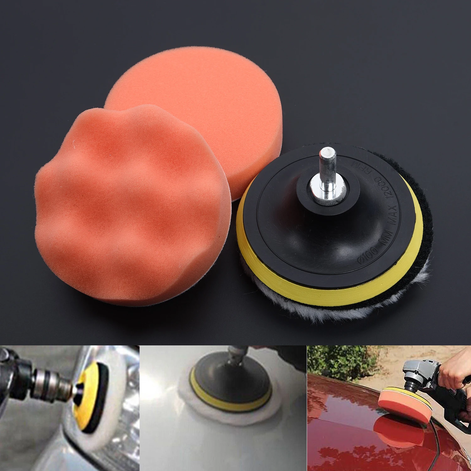 4"Gross Polishing Buffing Pad Kit Tool With Drill Adapter Car Polisher Buffer Easy To Assemble And Use high quality 2021hot sell
4"Gross Polishing Buffing Pad Kit Tool With Drill Adapter Car Polisher Buffer Easy To Assemble And Use high quality 2021hot sell