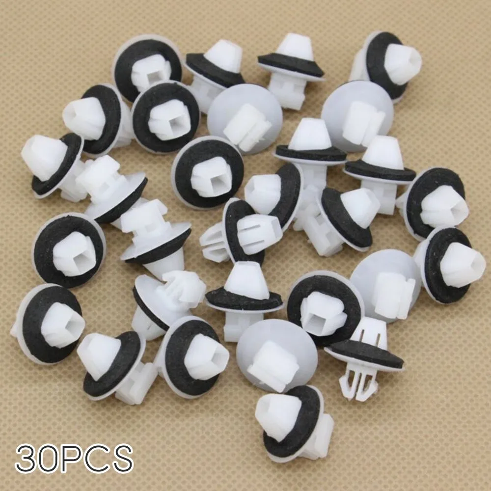 30PCS Rocker Panel Molding Clip Entrainer Sealer Holders White Nylon For Pontiac Toyota (D315+pad) Clips
30PCS Rocker Panel Molding Clip Entrainer Sealer Holders White Nylon For Pontiac Toyota (D315+pad) Clips