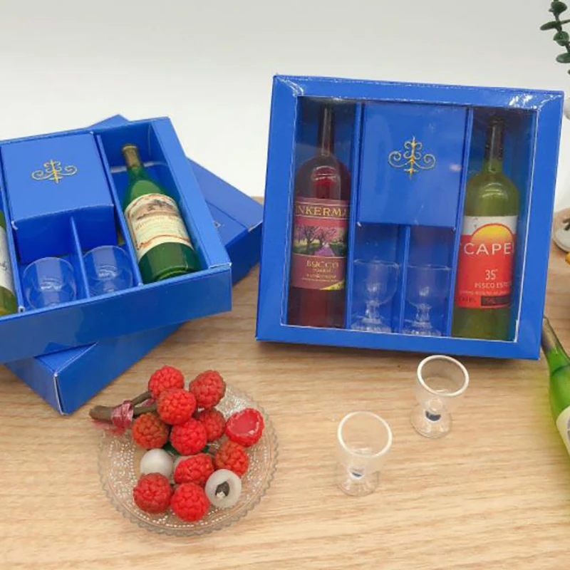Christmas Gift 1 set 1/12 Dollhouse Miniature Accessories Wine Bottle Set with Box Drinks
Christmas Gift 1 set 1/12 Dollhouse Miniature Accessories Wine Bottle Set with Box Drinks