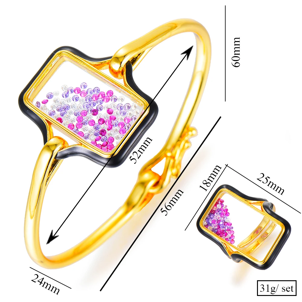 missvikki Trendy 3PCS Jewelry Set For Women Wedding EARRING Bangle Ring Set Cubic Zircon Crystal Funny aretes de mujer modernos 
missvikki Trendy 3PCS Jewelry Set For Women Wedding EARRING Bangle Ring Set Cubic Zircon Crystal Funny aretes de mujer modernos