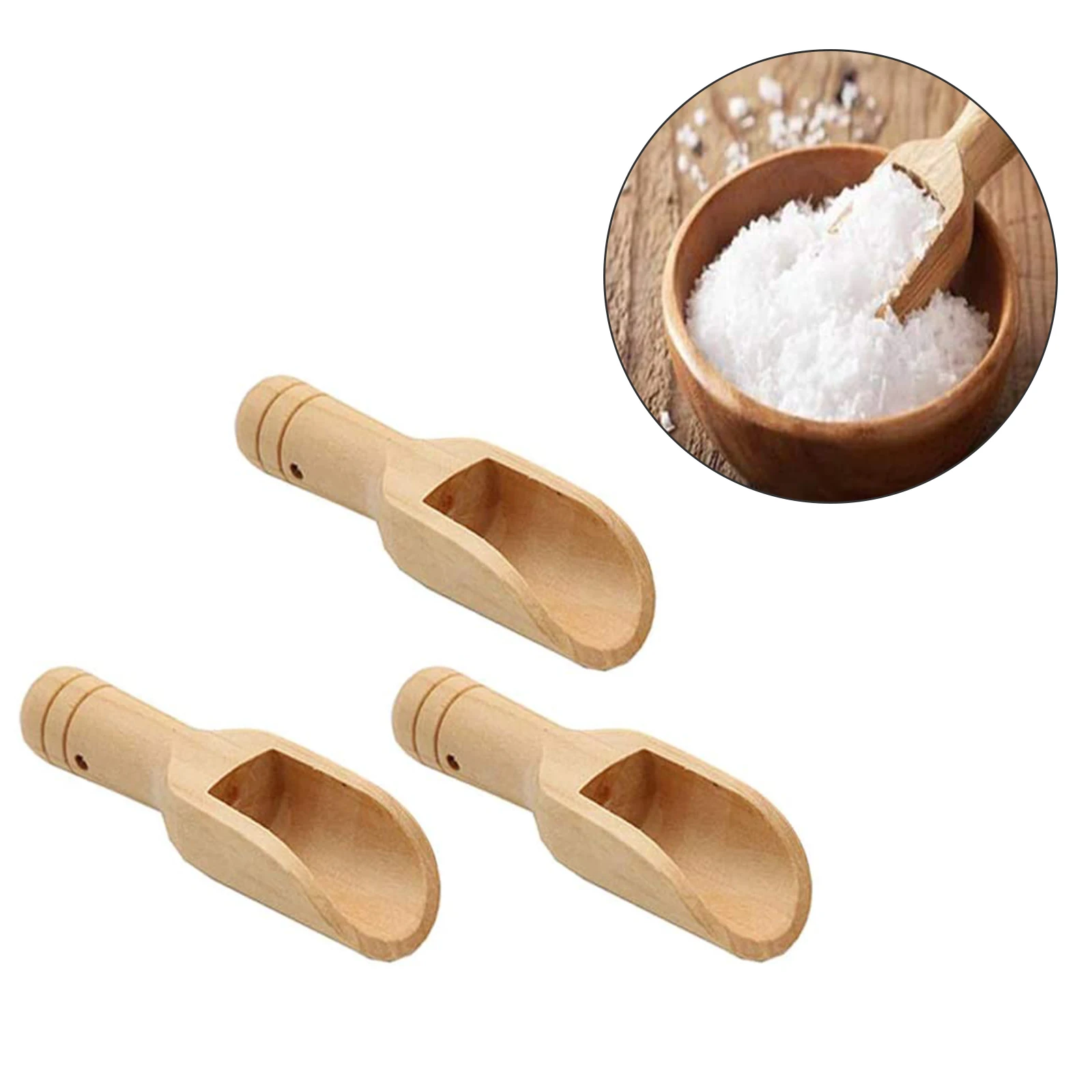 3 Pcs Mini Wooden Scoops Bath Salt Spoon Candy Flour Spoon Scoops Kitchen Utensils Coffee Tea Mini Sugar Spoon
3 Pcs Mini Wooden Scoops Bath Salt Spoon Candy Flour Spoon Scoops Kitchen Utensils Coffee Tea Mini Sugar Spoon