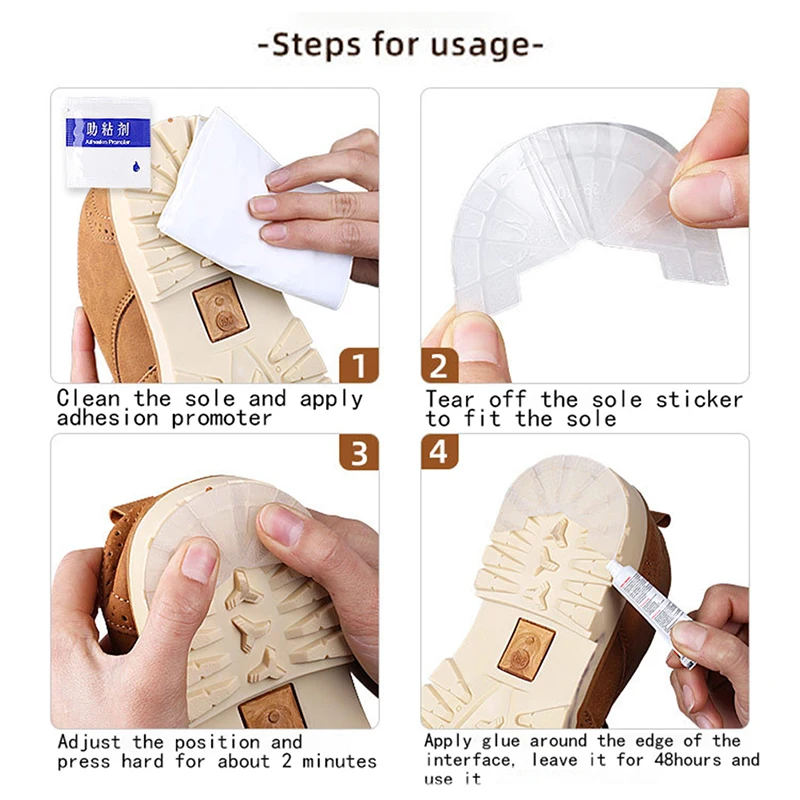 Self-Adhesive Anti-Slip Wear-resistant Shoe Sole Repair Heel Sticker Shoe Heel Sole Protector For Sneaker Outsole Care With Glue
Self-Adhesive Anti-Slip Wear-resistant Shoe Sole Repair Heel Sticker Shoe Heel Sole Protector For Sneaker Outsole Care With Glue