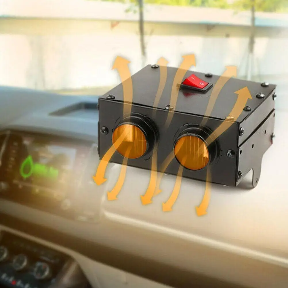 DC 12V/24V 1000W Car Vehicle Heater 2 Hole Fast Heating Windscreen Demister Winter Warmer Defroster
DC 12V/24V 1000W Car Vehicle Heater 2 Hole Fast Heating Windscreen Demister Winter Warmer Defroster