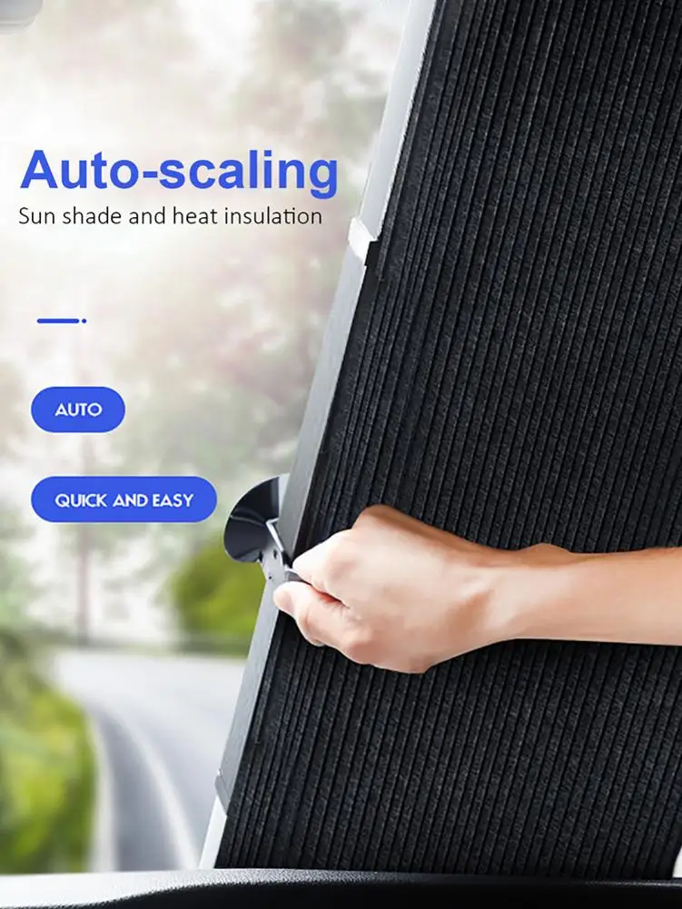 Телескопический солнцезащитный козырек для лобового стекла автомобиля, защита от солнца, защита от УФ, портативный защитный чехол для парк... 
Телескопический солнцезащитный козырек для лобового стекла автомобиля, защита от солнца, защита от УФ, портативный защитный чехол для парк...