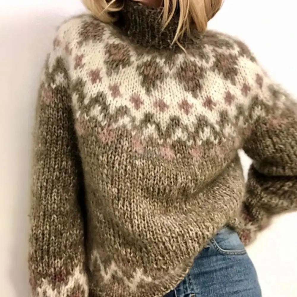 2021 Autumn O-Neck Knitted Sweater Women Vintage Patchwork Long Sleeve Pullovers Womens Oversized Sweater Loose Jumpers Tops
2021 Autumn O-Neck Knitted Sweater Women Vintage Patchwork Long Sleeve Pullovers Womens Oversized Sweater Loose Jumpers Tops