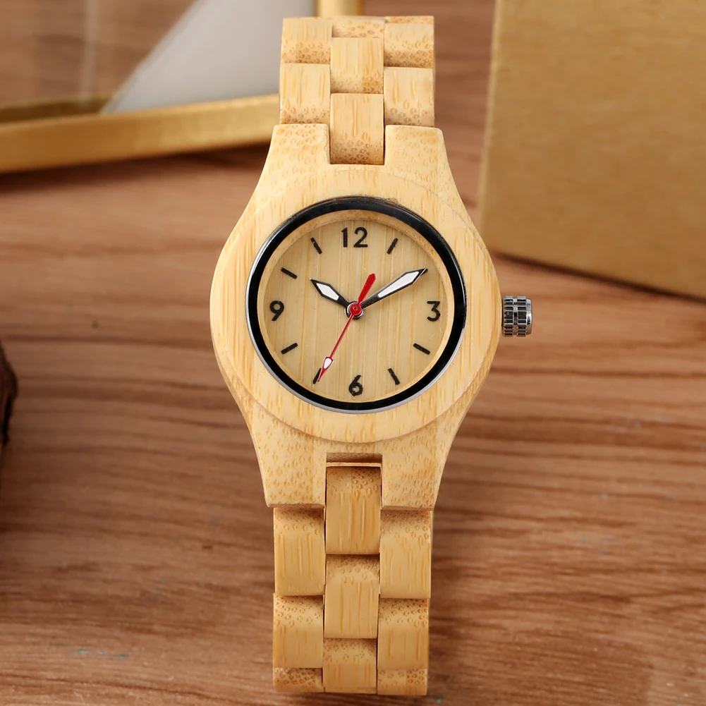 YISUYA Women Wood Watch Light Brown Handmade Full Bamboo Wooden Watches Luminous Hands Clock Female Wristwatches Girls Gifts
YISUYA Women Wood Watch Light Brown Handmade Full Bamboo Wooden Watches Luminous Hands Clock Female Wristwatches Girls Gifts