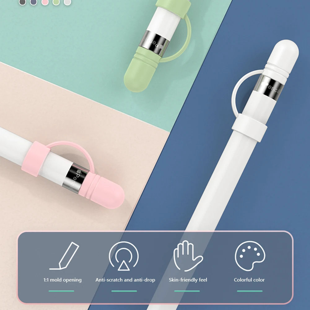 3Pcs Soft Silicone Pen Cap Touch Pen Stylus Protective Cover Pencil Holder Nib Tips For Apple Pencil 1 Case Compatible For iPad
3Pcs Soft Silicone Pen Cap Touch Pen Stylus Protective Cover Pencil Holder Nib Tips For Apple Pencil 1 Case Compatible For iPad