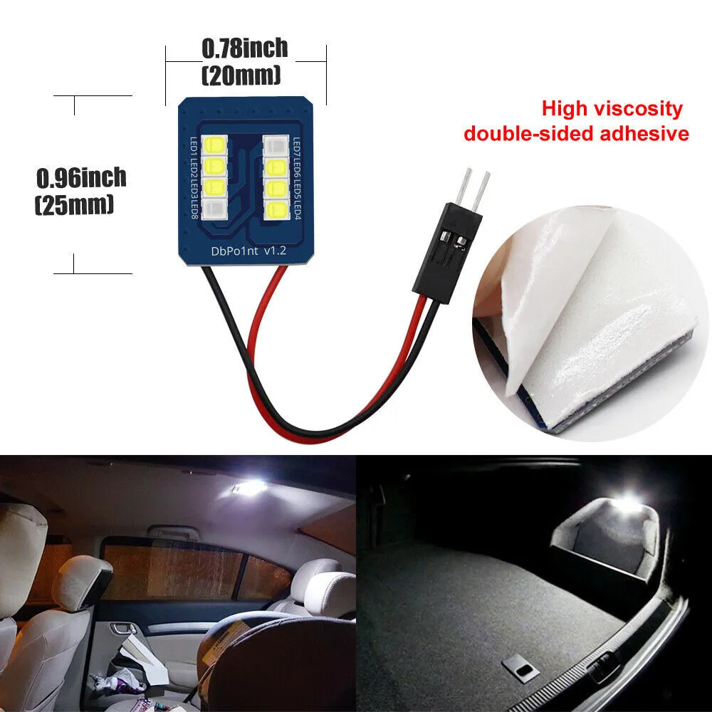 4Set Car Beleuchtung T10 LED Bulb 8 SMD Panel BA9S Auto Interior Reading Lamp Vehicle Panel Bulb Lighting Dome Festoon
4Set Car Beleuchtung T10 LED Bulb 8 SMD Panel BA9S Auto Interior Reading Lamp Vehicle Panel Bulb Lighting Dome Festoon