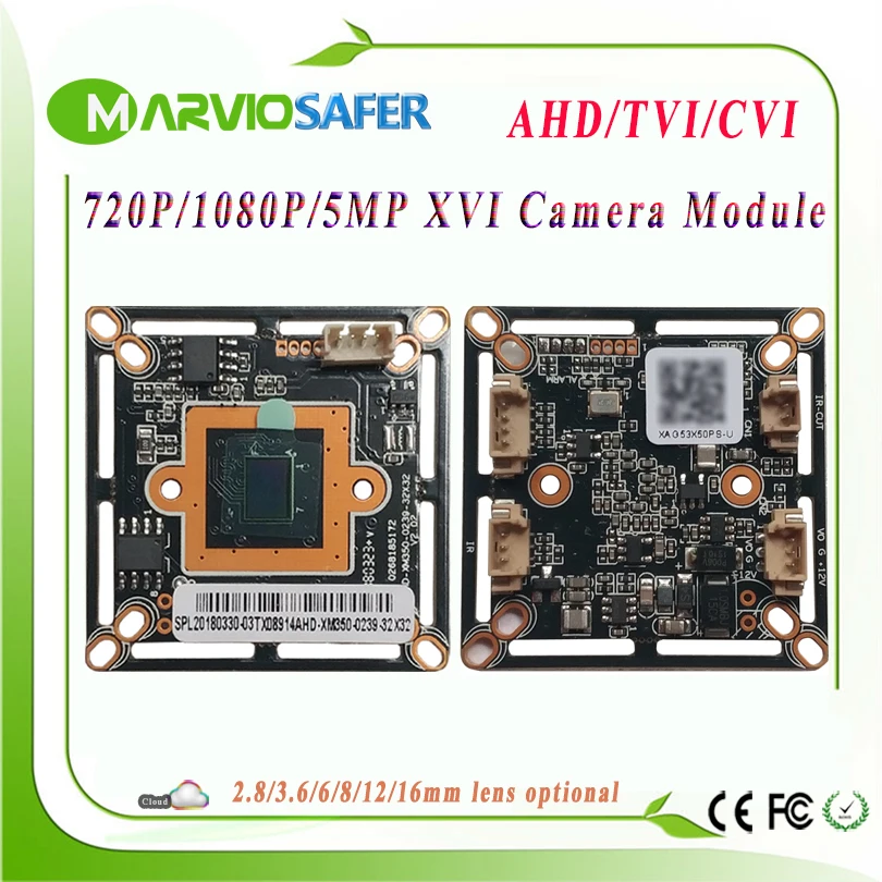 Модуль AHD TVI CVI для систем видеонаблюдения 720P 1080P 5 Мп | Безопасность и защита
