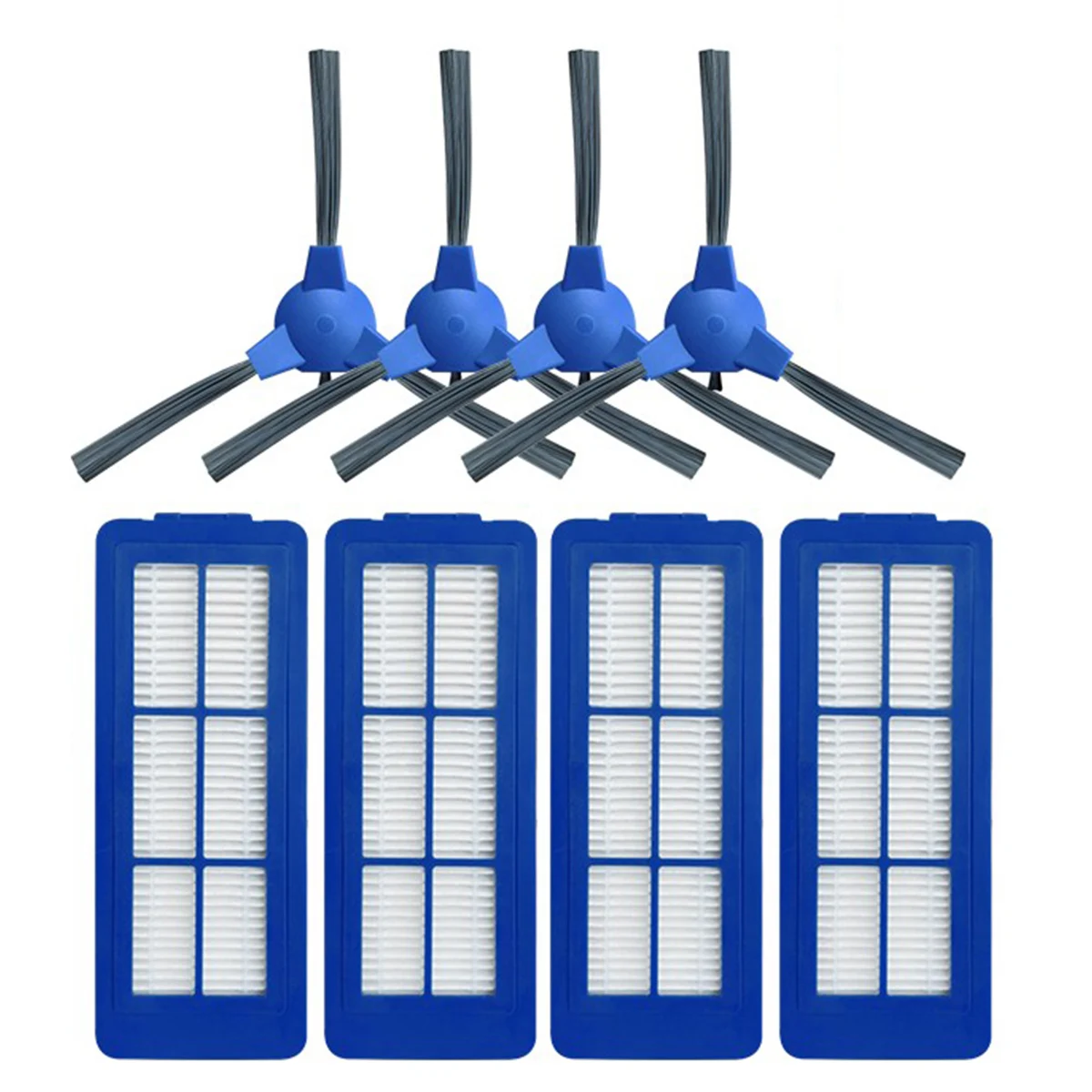 4 Pcs Filter Side Brush Kit Set Mixed Parts Replacement Accessories For Eufy Robovac G10 hybrid Vacuum Cleaner
4 Pcs Filter Side Brush Kit Set Mixed Parts Replacement Accessories For Eufy Robovac G10 hybrid Vacuum Cleaner