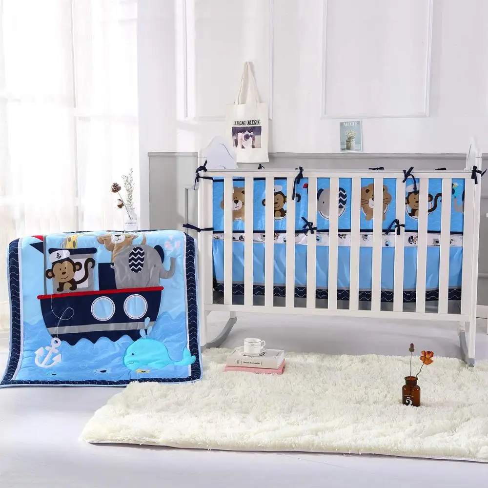 7PCS embroider Crib Baby Bedding Set Cot Bumper protector Cotton Cot Quilt kit de berço (4bumper+duvet+fitted sheet+bed skirt)
7PCS embroider Crib Baby Bedding Set Cot Bumper protector Cotton Cot Quilt kit de berço (4bumper+duvet+fitted sheet+bed skirt)