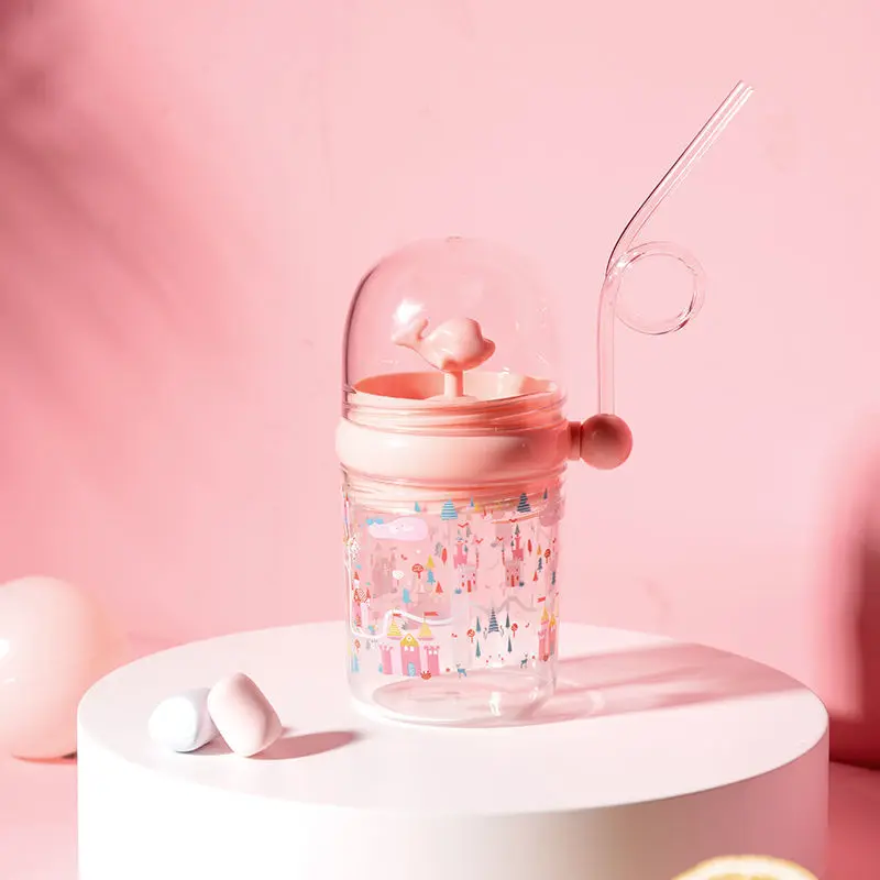 250ML Plastic Water bottle Milk bottle Whale Sprays Water Cup with Straw Cup Cute Water bottle Exercise Vital Capacity Gift Cup
250ML Plastic Water bottle Milk bottle Whale Sprays Water Cup with Straw Cup Cute Water bottle Exercise Vital Capacity Gift Cup