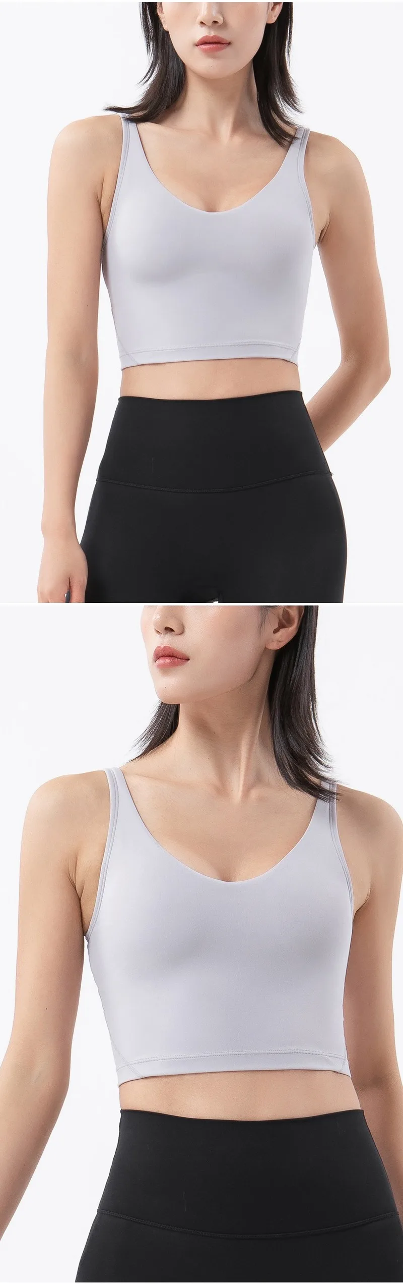 Nude Gathered Shockproof Sports Vest Female V-neck Fitness Running Yoga Vest Stretch Workout Active Wear Seamless Quick Dry
Nude Gathered Shockproof Sports Vest Female V-neck Fitness Running Yoga Vest Stretch Workout Active Wear Seamless Quick Dry