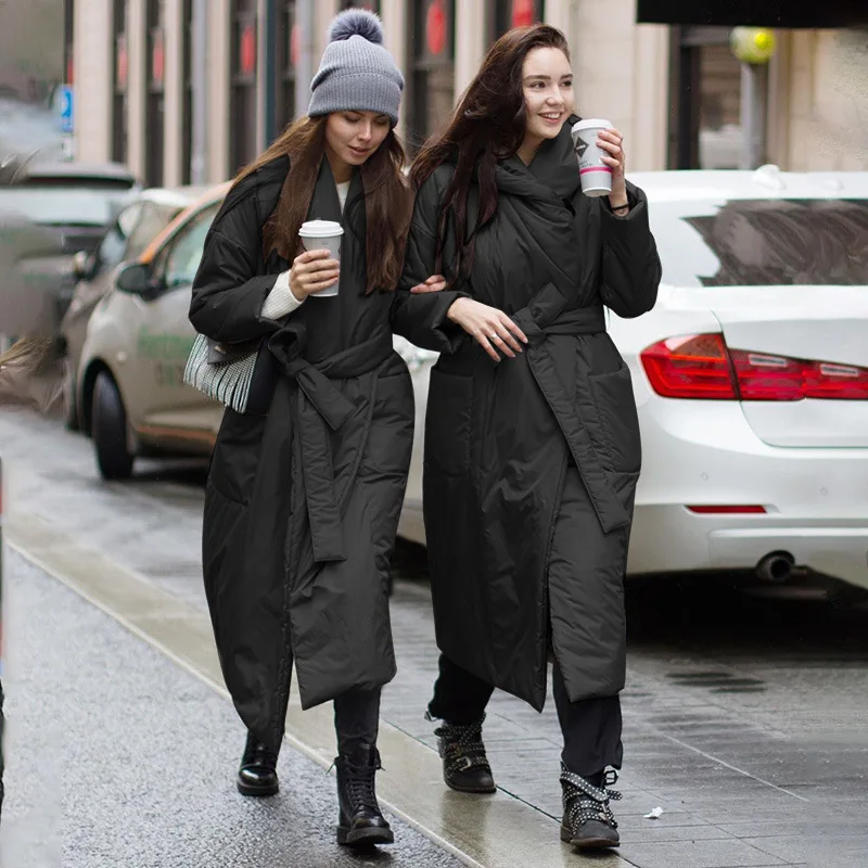 Winter Down Jacket Coat Women 2021 Fashion Cotton Thick Warm Parkas Hooded Belt Long Padded Jackets Outerwear Female
Winter Down Jacket Coat Women 2021 Fashion Cotton Thick Warm Parkas Hooded Belt Long Padded Jackets Outerwear Female
