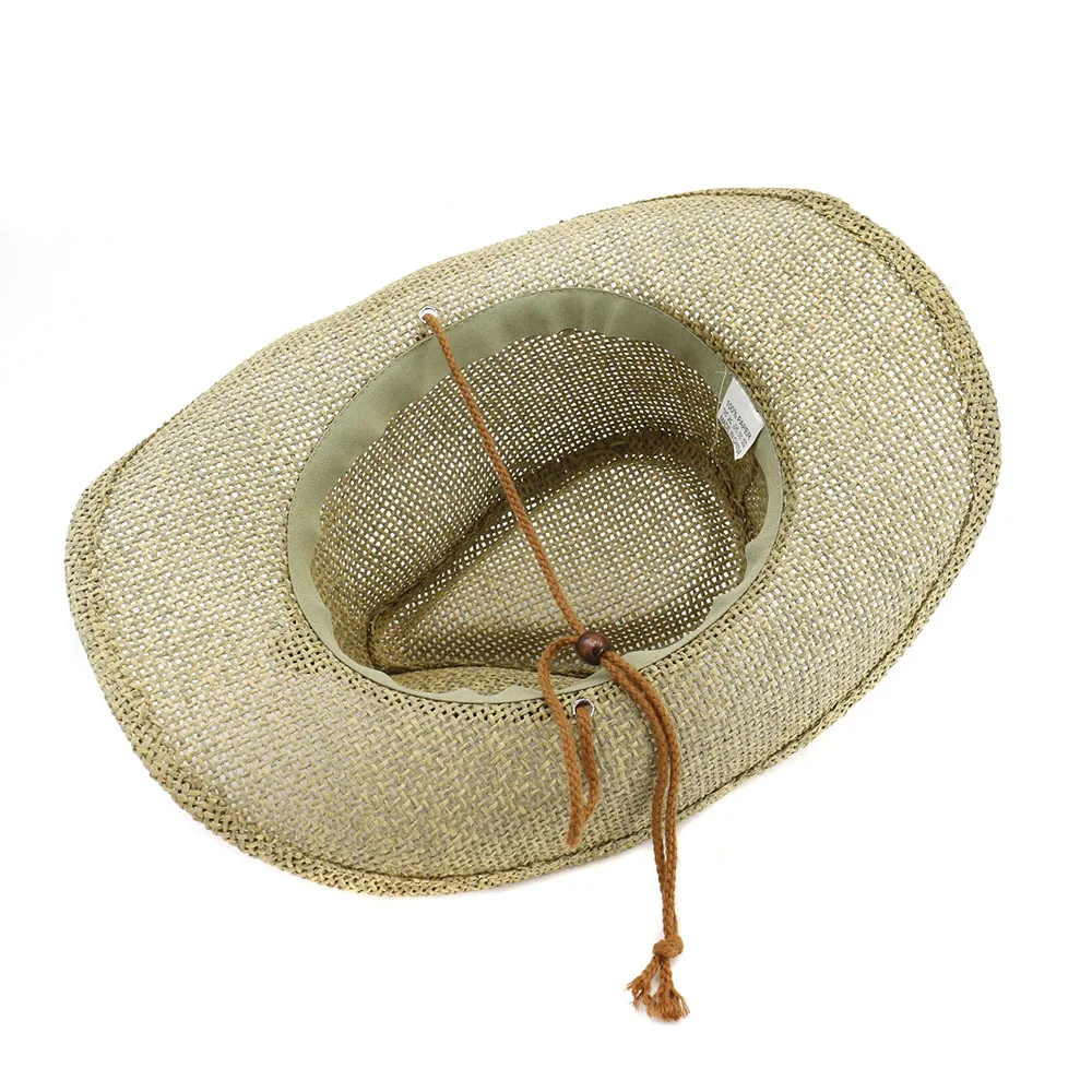 New men and women western cowboy shade straw hat outdoor personality solid color beach hat sun hat
New men and women western cowboy shade straw hat outdoor personality solid color beach hat sun hat
