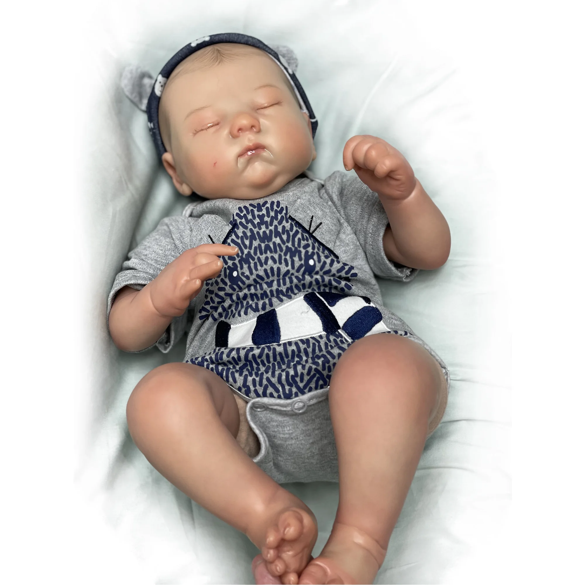 20-22Inch Spencer Reborn Dolls Closed Eyes Realistic Newborn Baby Toy For Children Boneca Renascida Brinquedo Bebe Para Crianças
20-22Inch Spencer Reborn Dolls Closed Eyes Realistic Newborn Baby Toy For Children Boneca Renascida Brinquedo Bebe Para Crianças
