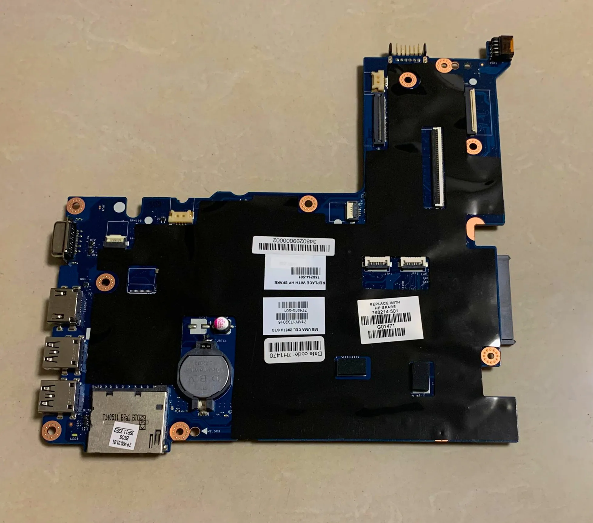 768216-601 768216-501 768216-001 ZPM30 LA-B171P for HP Probook 430 G2 Laptop motherboard SR1EF I5-4210U Fully Tested
768216-601 768216-501 768216-001 ZPM30 LA-B171P for HP Probook 430 G2 Laptop motherboard SR1EF I5-4210U Fully Tested