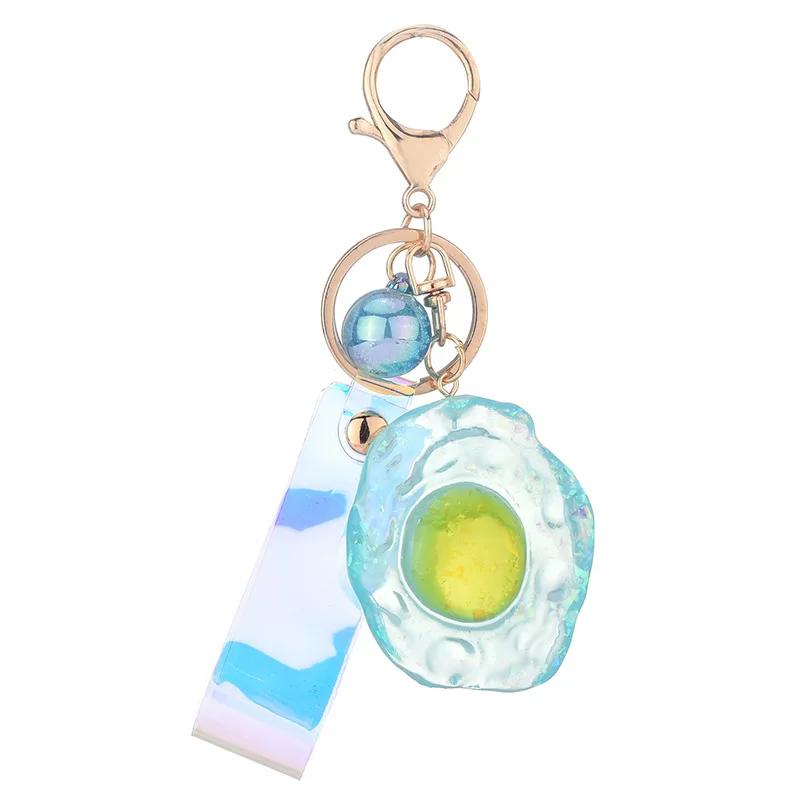 Simulation food fried egg shape poached egg egg keychain male and female universal couple key pendant creative gift
Simulation food fried egg shape poached egg egg keychain male and female universal couple key pendant creative gift