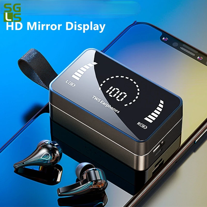 Беспроводные наушники TWS с зарядным чехлом, Bluetooth, наушники-вкладыши, HD зеркальный дисплей, водонепроницаемые IPX7 наушники, стерео наушники д...
Беспроводные наушники TWS с зарядным чехлом, Bluetooth, наушники-вкладыши, HD зеркальный дисплей, водонепроницаемые IPX7 наушники, стерео наушники д...