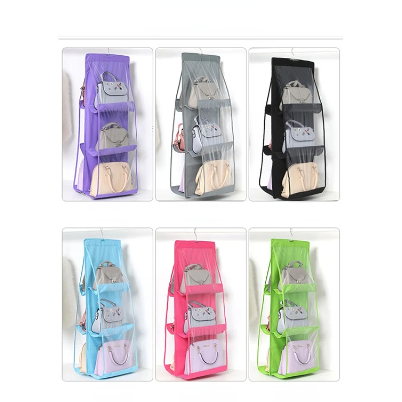 New Thickened Double-sided Six-compartment Hanging Storage Bag Dustproof Non-woven Fabric Handbag Finishing Bag
New Thickened Double-sided Six-compartment Hanging Storage Bag Dustproof Non-woven Fabric Handbag Finishing Bag